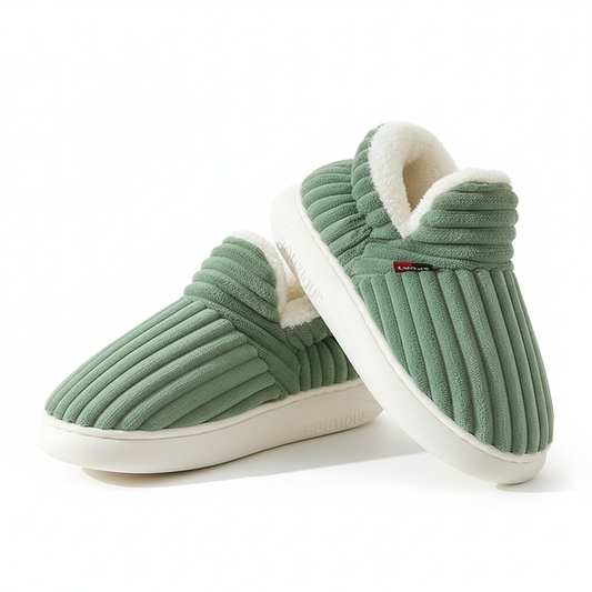 Evshine Soft Sole Slippers For Women Winter Fashion Women Fur Slippers Fuzzy Plush Men Slippers Warm Furry Women Cotton Shoes