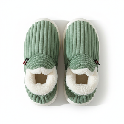 Evshine Soft Sole Slippers For Women Winter Fashion Women Fur Slippers Fuzzy Plush Men Slippers Warm Furry Women Cotton Shoes